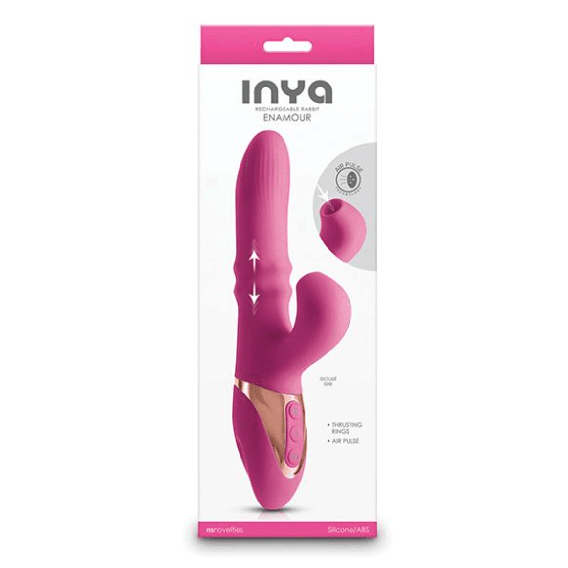 Inya Enamour Thrusting & Air Pulse Rabbit Vibrator NS Novelties
