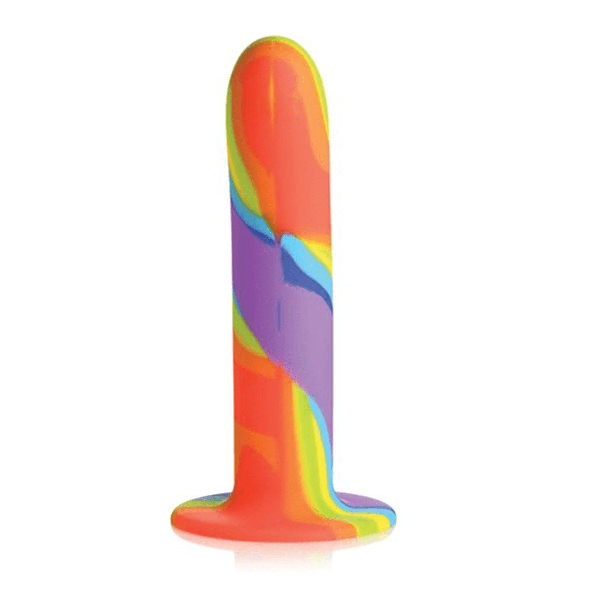 Simply Sweet Rainbow Silicone Dildo Dildo Curve Toys