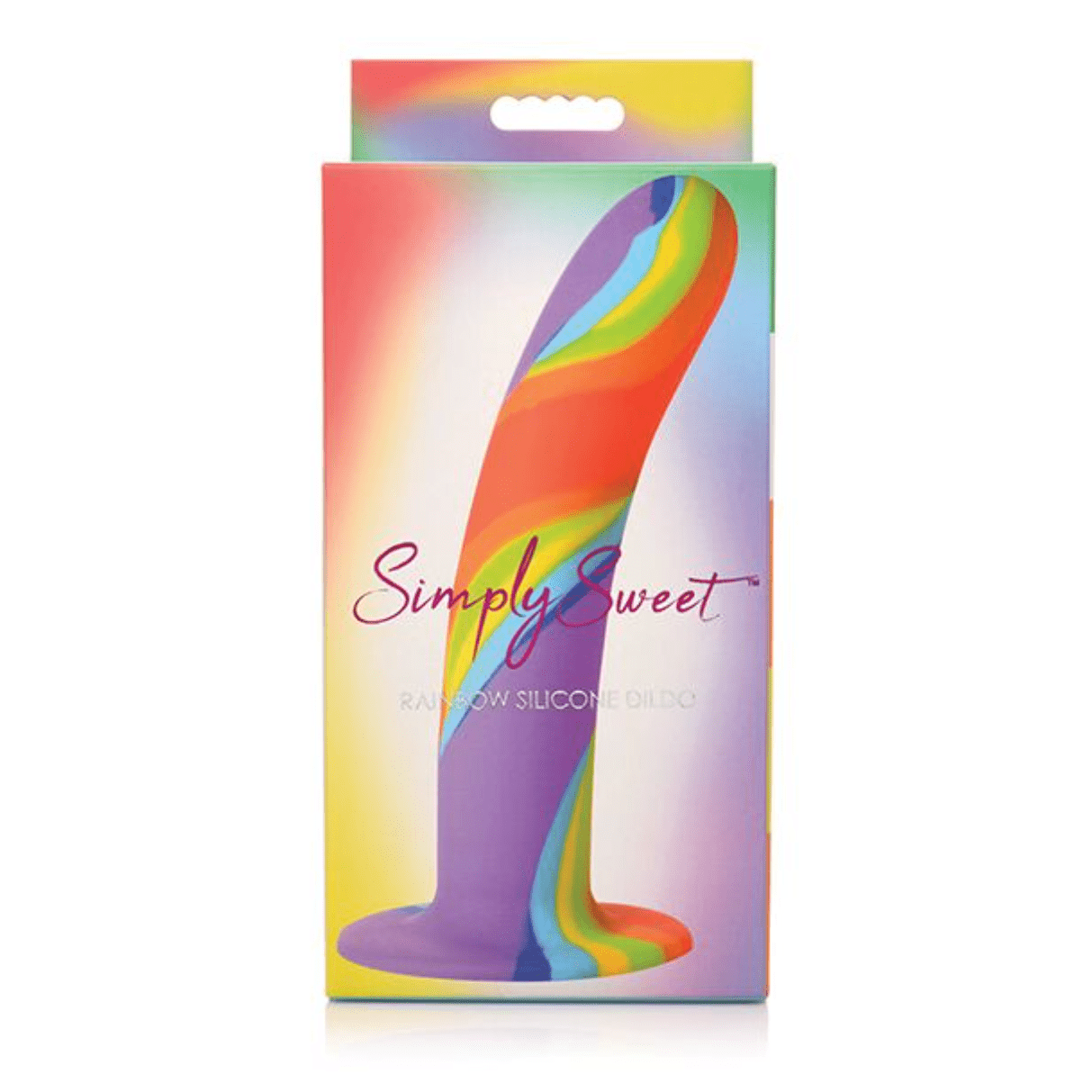 Simply Sweet Rainbow Silicone Dildo Dildo Curve Toys