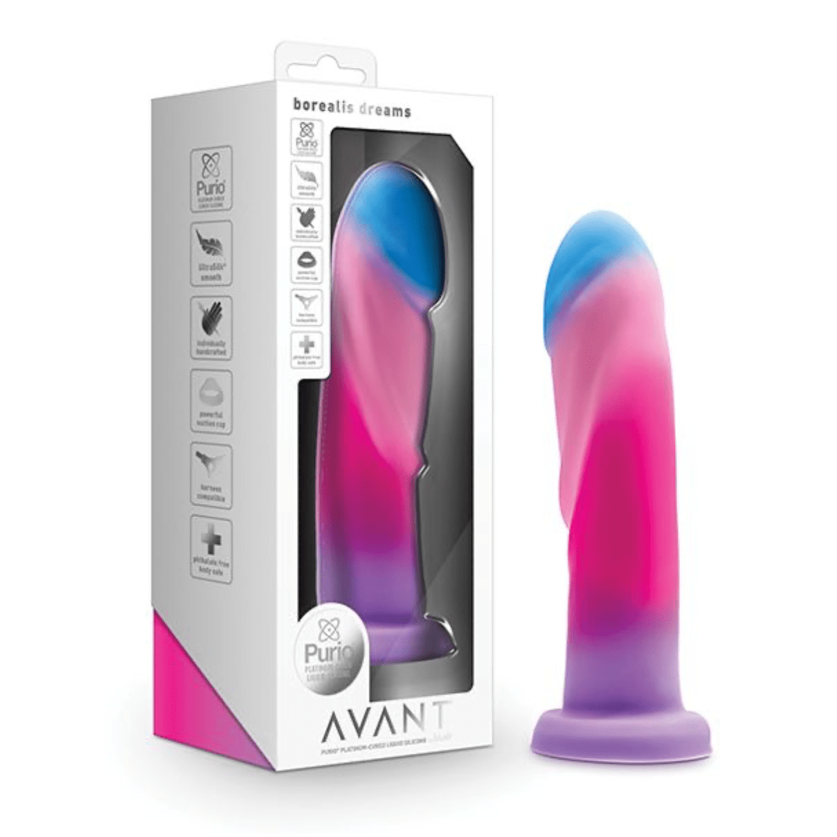 Avant Borealis Dreams Silicone Dildo Dildo Blush