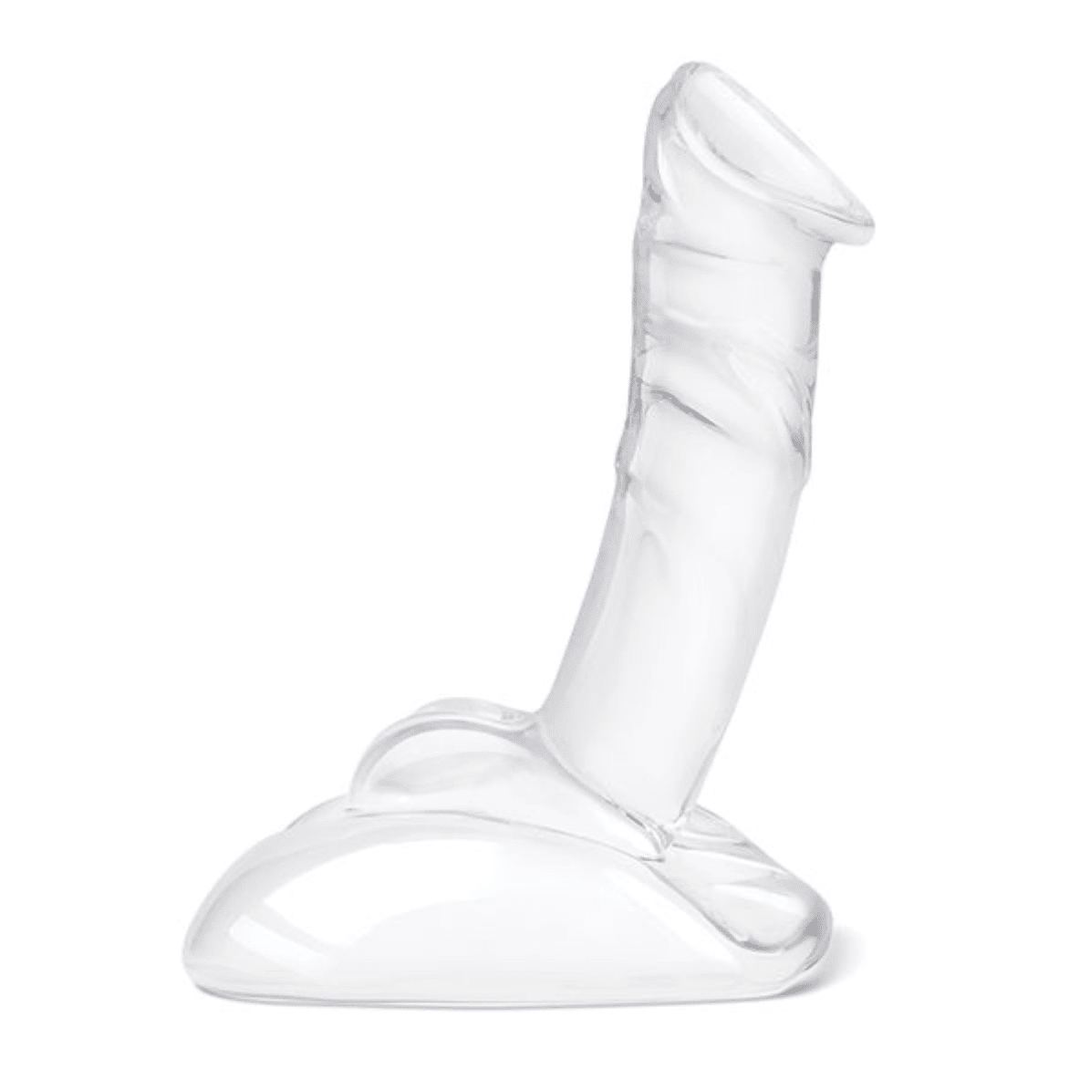 Glass Rideable Standing Cock w/Stability Base Dildo Glas