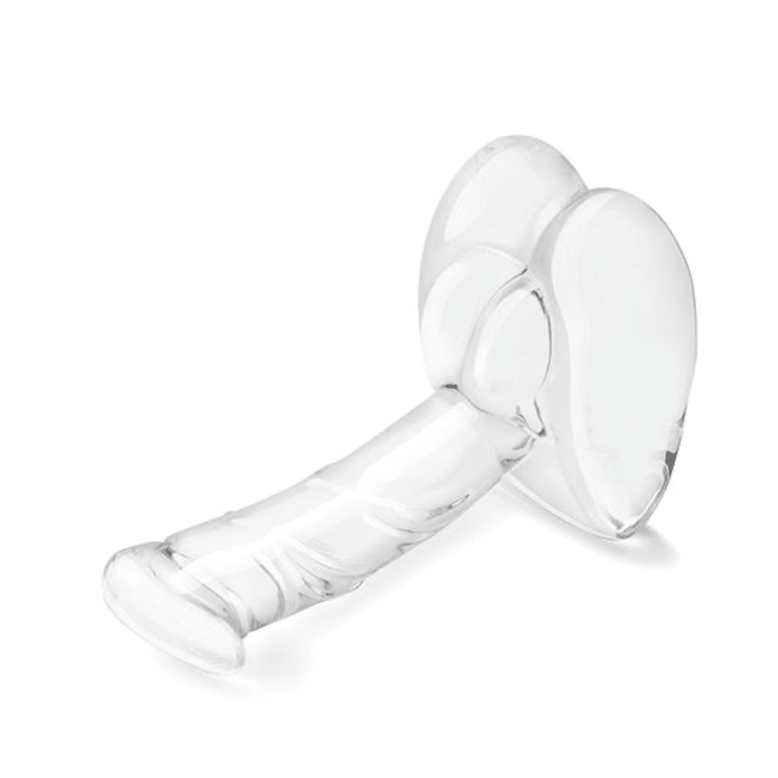 Glass Rideable Standing Cock w/Stability Base Dildo Glas