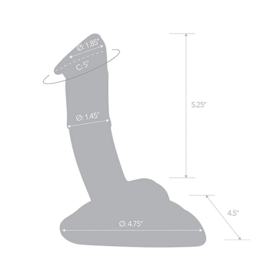 Glass Rideable Standing Cock w/Stability Base Dildo Glas