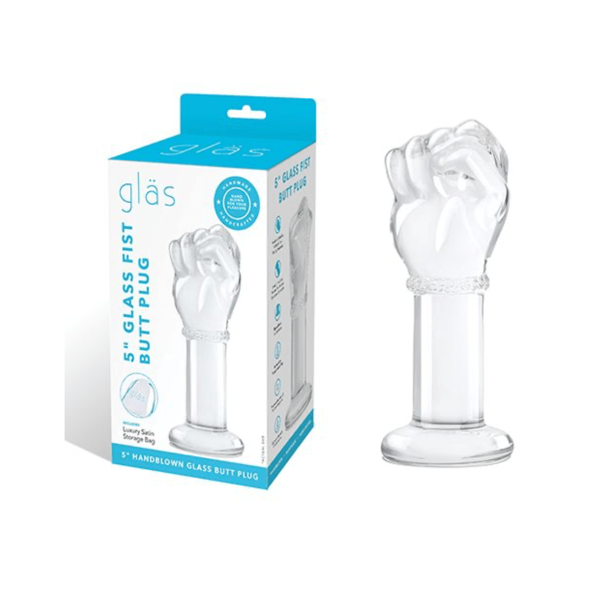 Glass Fist Butt Plug