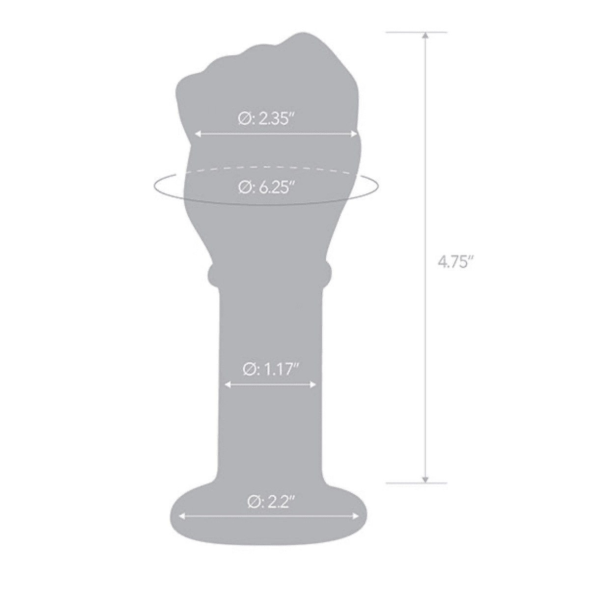 Glass Fist Butt Plug Butt Plug Glas