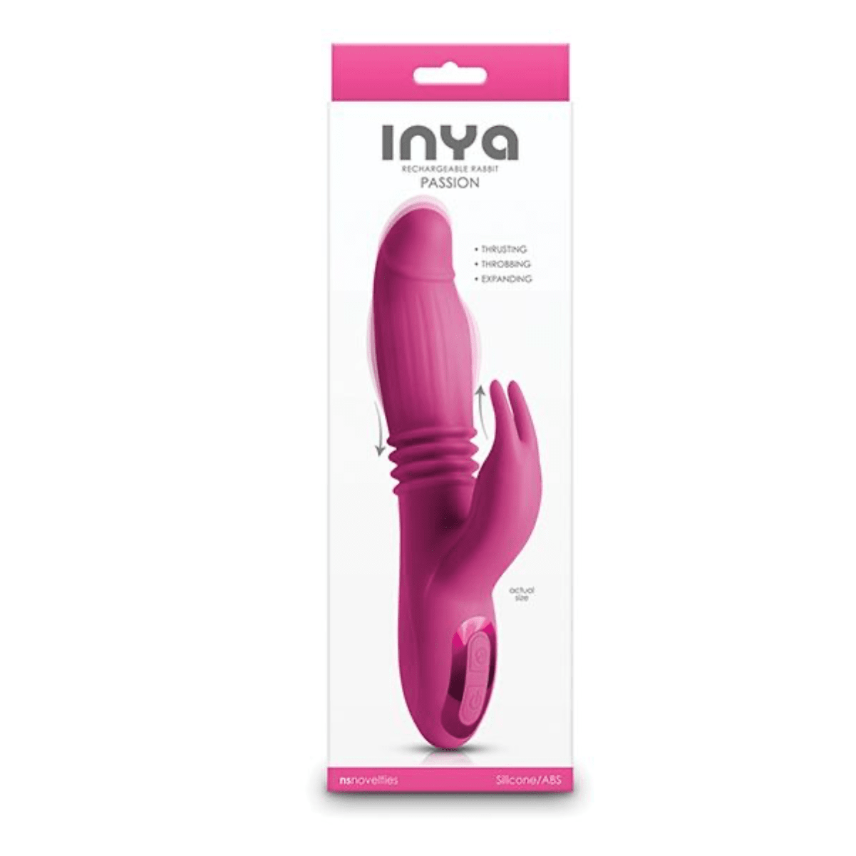 Inya Passion Throbbing and Thrusting Rabbit Vibrator NS Novelties