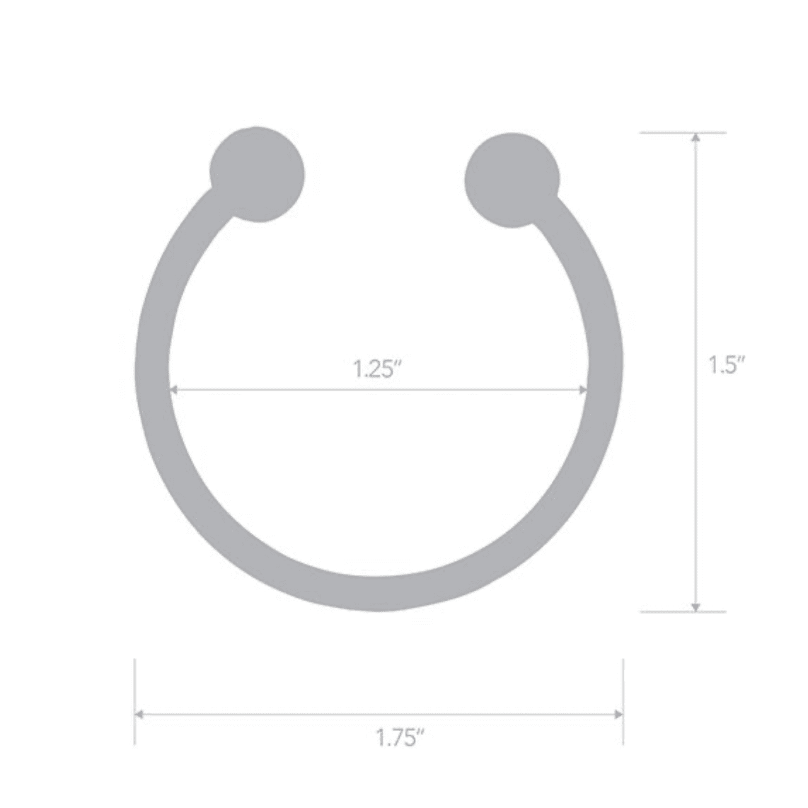 Stainless Steel Bull Nose Glans Ring Glans ring Blue Line