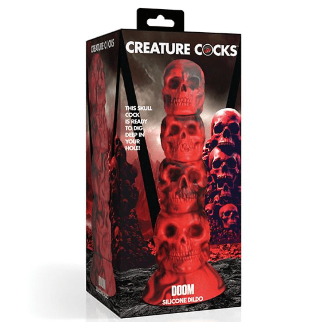 Doom Skull Silicone Fantasy Dildo Dildo Creature Cocks