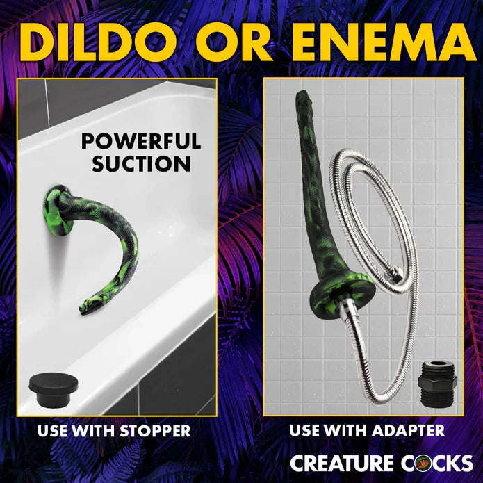 Creature Cocks Spitting Serpent Silicone Enema Snake Enema XR Brands