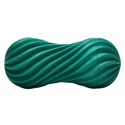 Flex Spiral Stroker Penis Masturbator Tenga Green