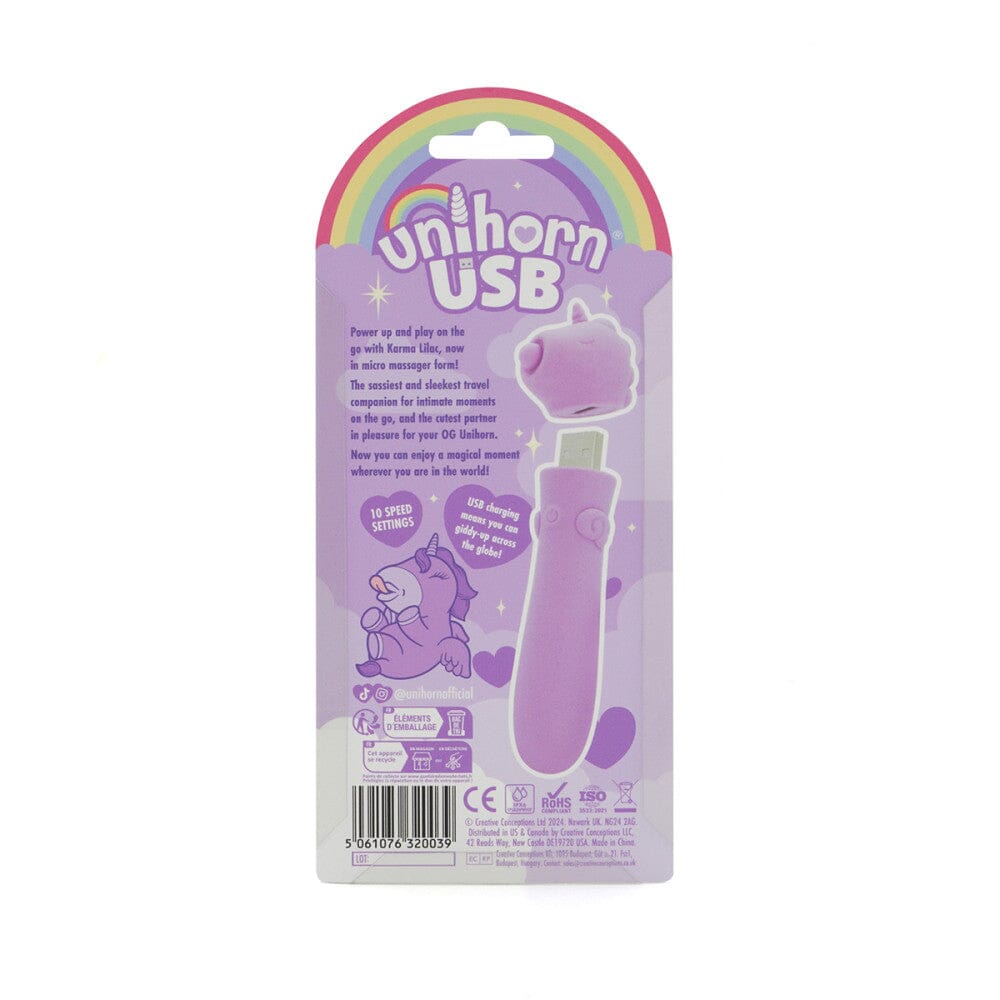 Unihorn Karma USB Bullet in Lilac Vibrator Creative Conceptions
