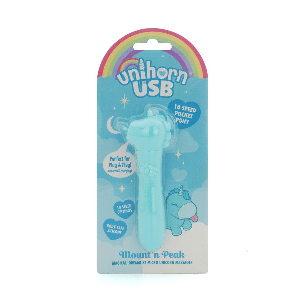 Unihorn Mountn Peak USB Bullet in Blue Vibrator Creative Conceptions