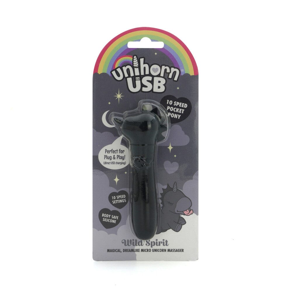 Unihorn Mountn Peak USB Bullet in Black Vibrator Creative Conceptions