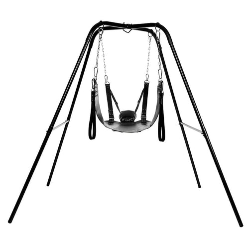 Sex Sling with Stand Sex Furniture XR Brands Black