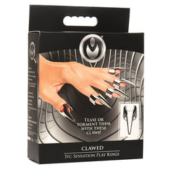 Clawed Sensation Play Rings Sensory Fingertips Master Series Silver 