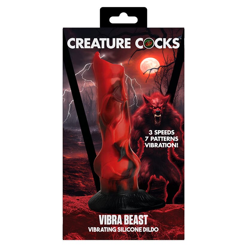 Creature Cocks Vibra Beast Vibrating Silicone Dildo Dildo XR Brands