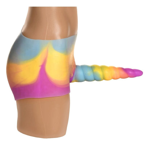 Creature Cocks Unicorn Silicone Strap On Harness XR Brands Multicolor