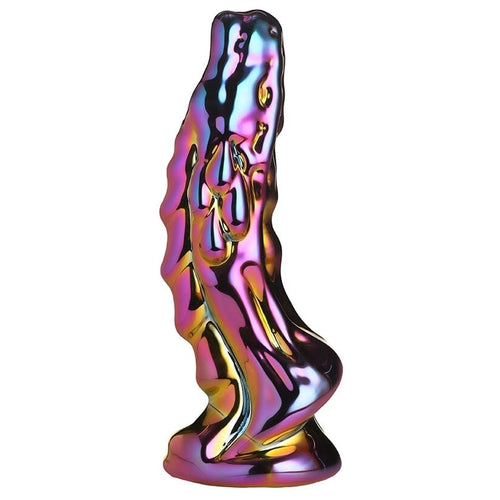 Creature Cocks Dragon Glass Dildo Dildo Wild Flower Multicolor