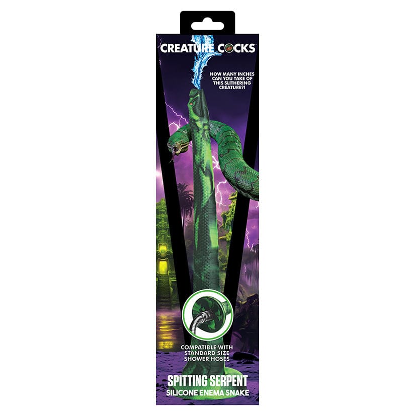 Creature Cocks Spitting Serpent Silicone Enema Snake Enema XR Brands