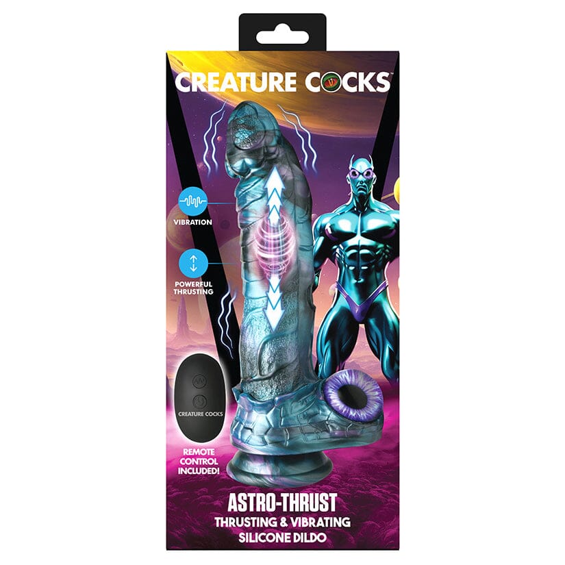 Creature Cocks Astro Thrust Thrusting and Vibrating Silicone Dildo Dildo XR Brands