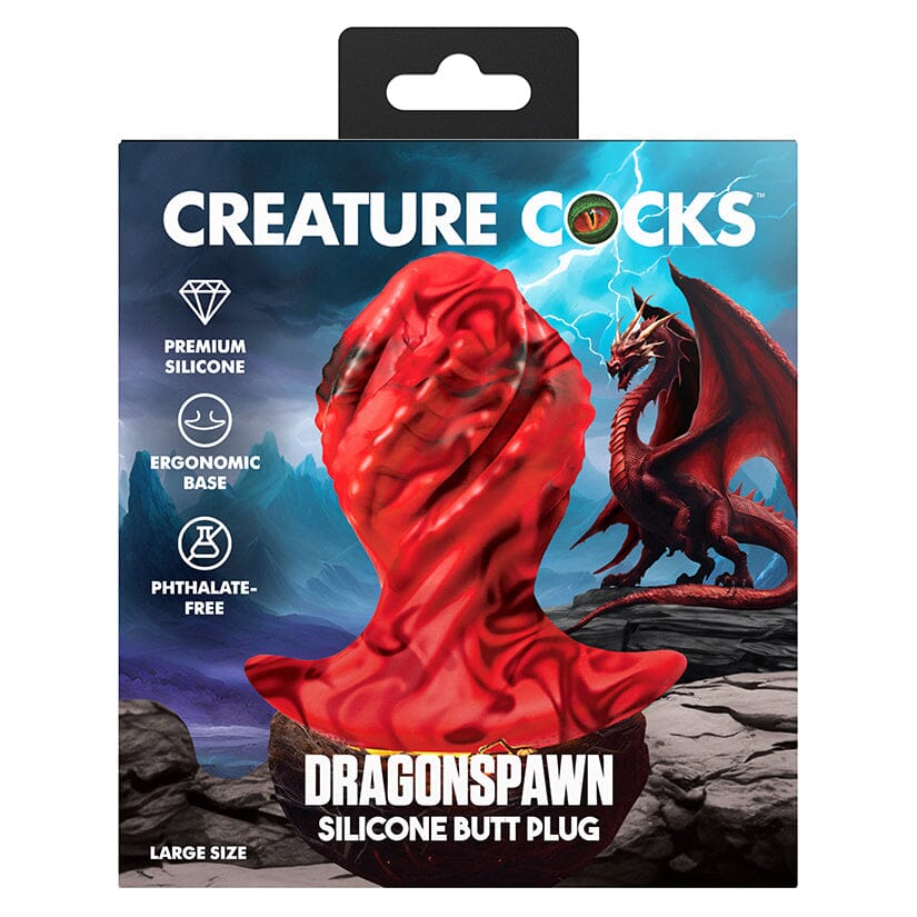 Creature Cocks Dragonspawn Silicone Butt Plug Butt Plug XR Brands Large