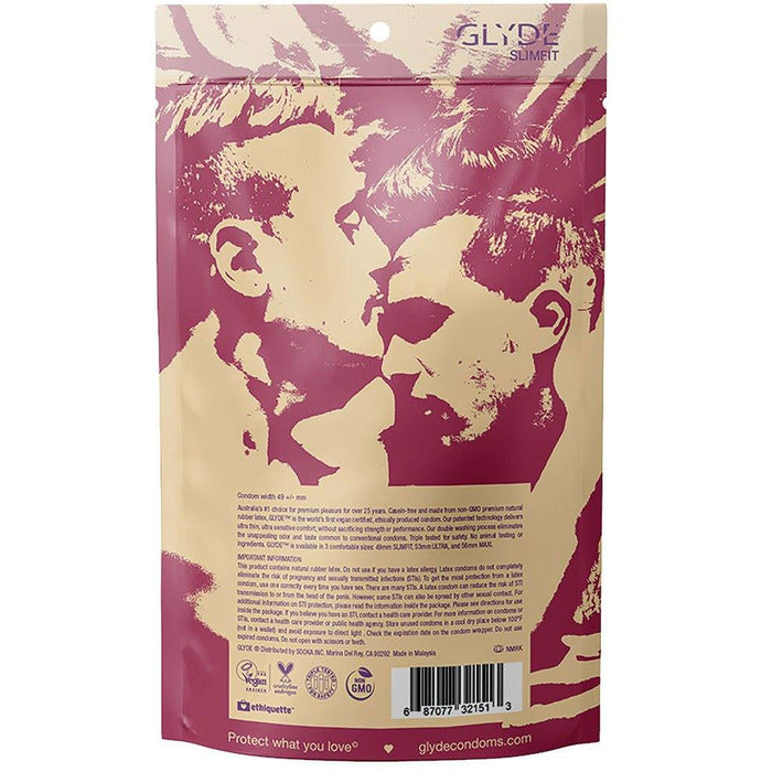 Slimfit Natural Condoms 36 pk Condom Glyde
