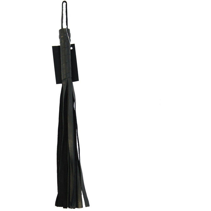 16" Soft Leather Flogger Flogger Ruff Doggie Styles Black