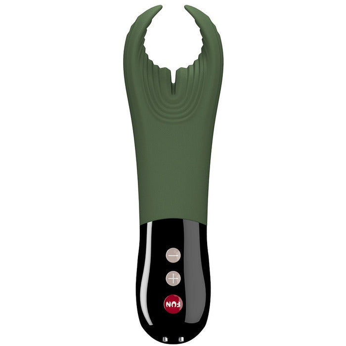 Manta Penis Vibrator and Stroker Vibrator Fun Factory Moss Green