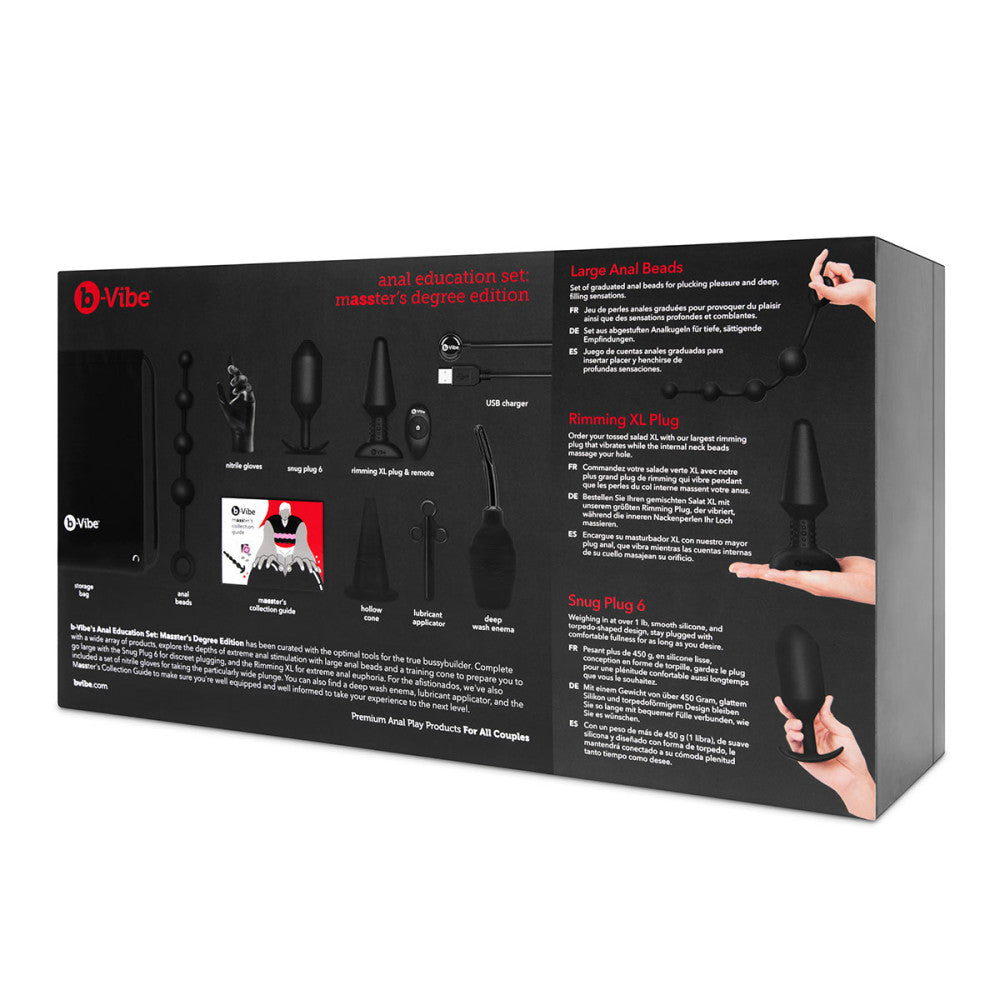 Anal Education Set: Masster's Degree Edition butt toy kit B-Vibe