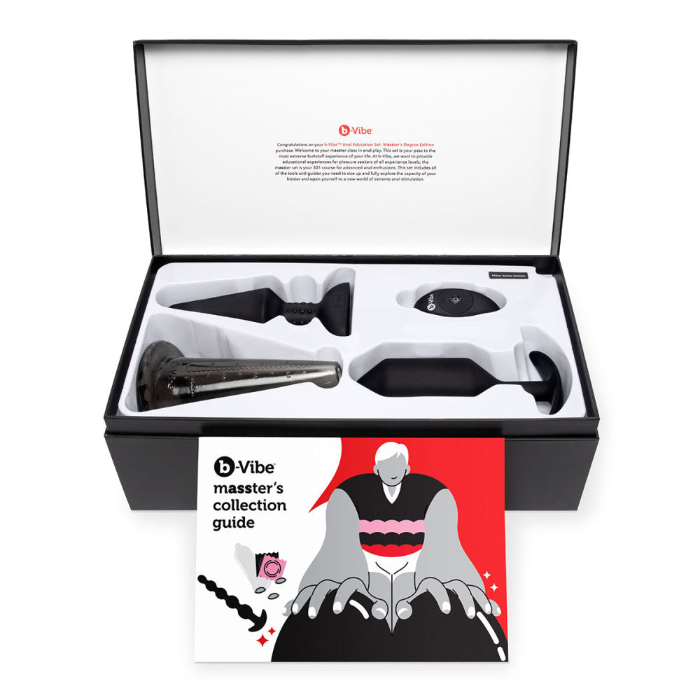 Anal Education Set: Masster's Degree Edition butt toy kit B-Vibe