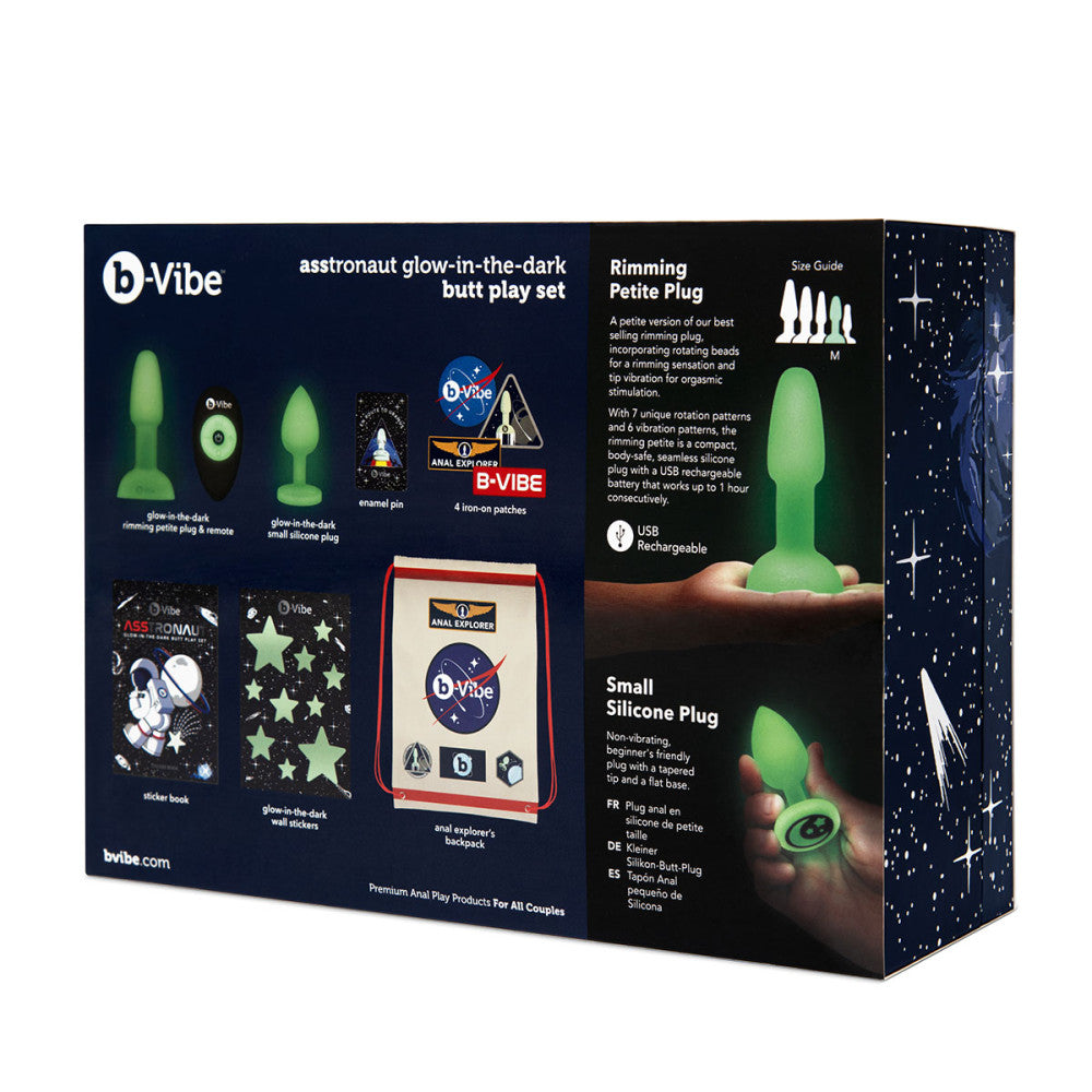 ASStronaut Glow-in-the-Dark Butt Play Set Anal Kit B-Vibe