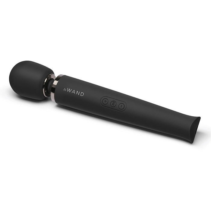 Powerful Rechargeable Wand Vibrator Vibrator Le Wand Black