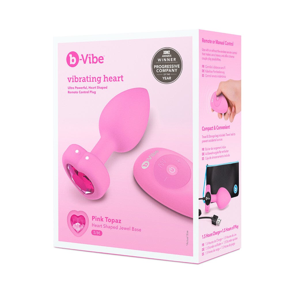 Vibrating Jewel Heart Plug Butt Plug B-Vibe