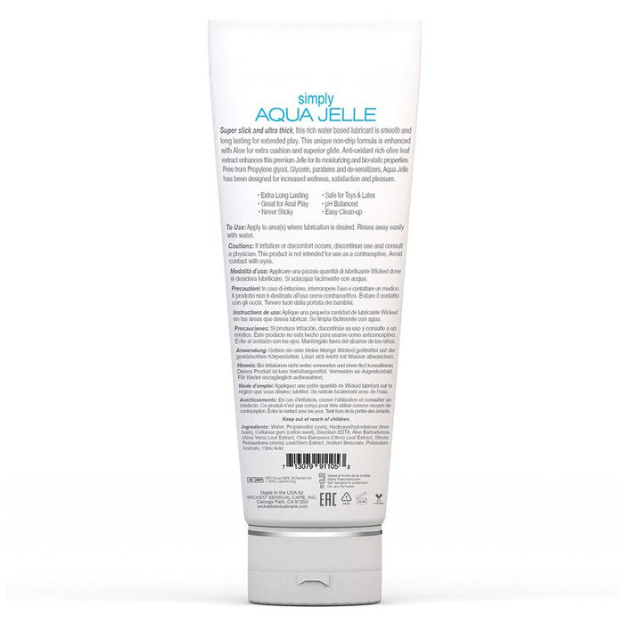 Simply Aqua Jelle Lube Lube Wicked Sensual Care