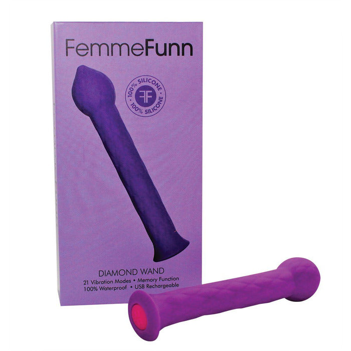 Diamond Wand Vibrator Vibrator Femme Funn Purple