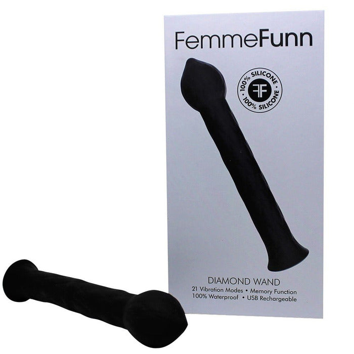 Diamond Wand Vibrator Vibrator Femme Funn Black