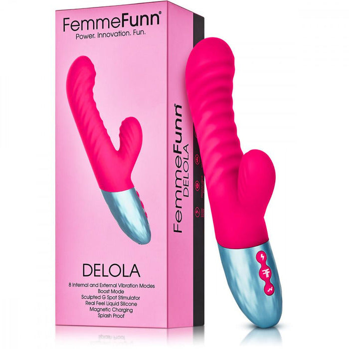 Delola Dual Density Rabbit Vibrator Vibrator Femme Funn