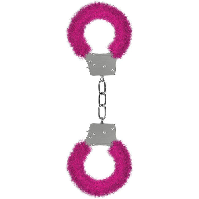Ouch Beginners Furry Handcuffs Wrist Cuffs Ouch! Pink