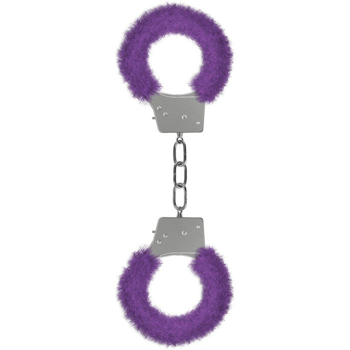 Ouch Beginners Furry Handcuffs Wrist Cuffs Ouch! Purple
