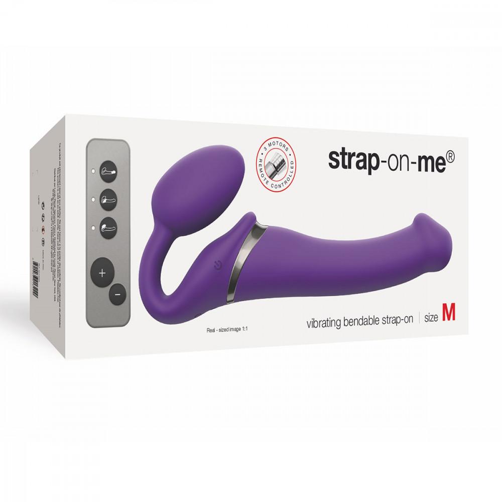 Flexible Vibrating Strapless Strap On Dildo