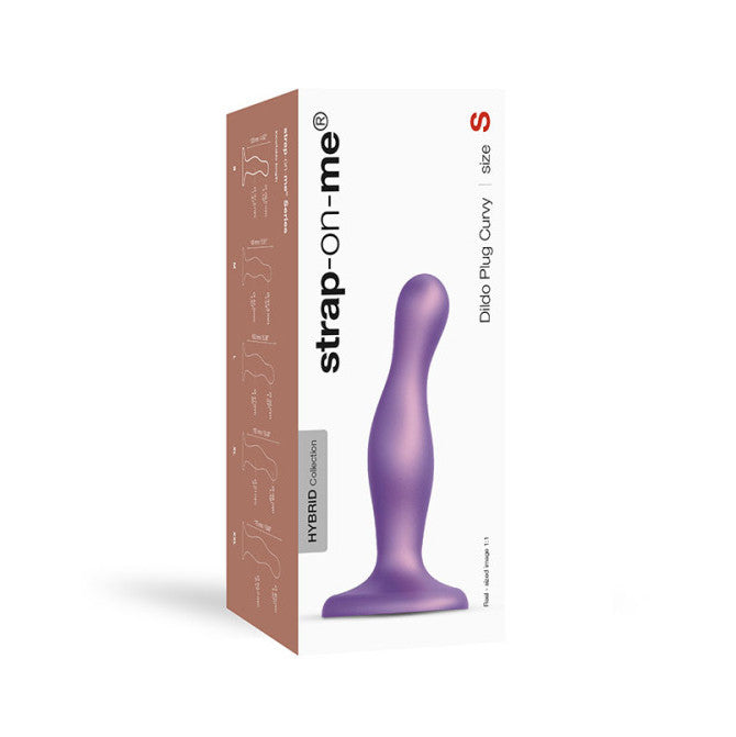 Curvy Metallic Plug Dil Dildo Strap On Me
