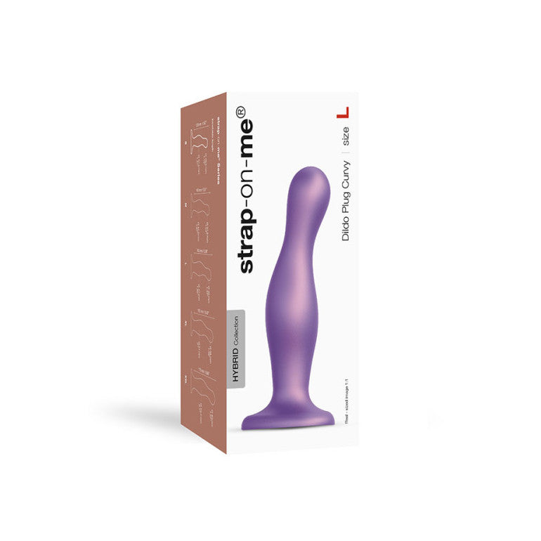 Curvy Metallic Plug Dil Dildo Strap On Me