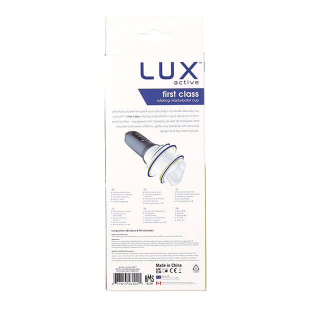 Lux Active First Class Rotating Masturbator Cup Penis Masturbator BMS