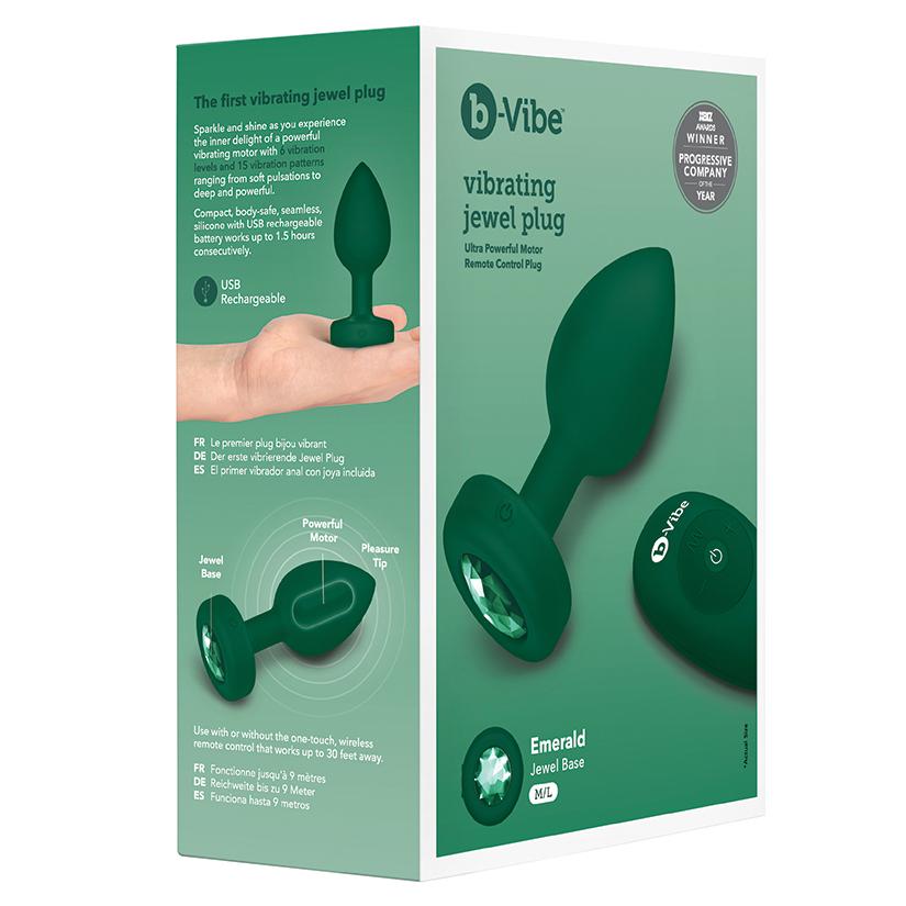Vibrating Jewel Butt Plug with Remote Butt Plug B-Vibe