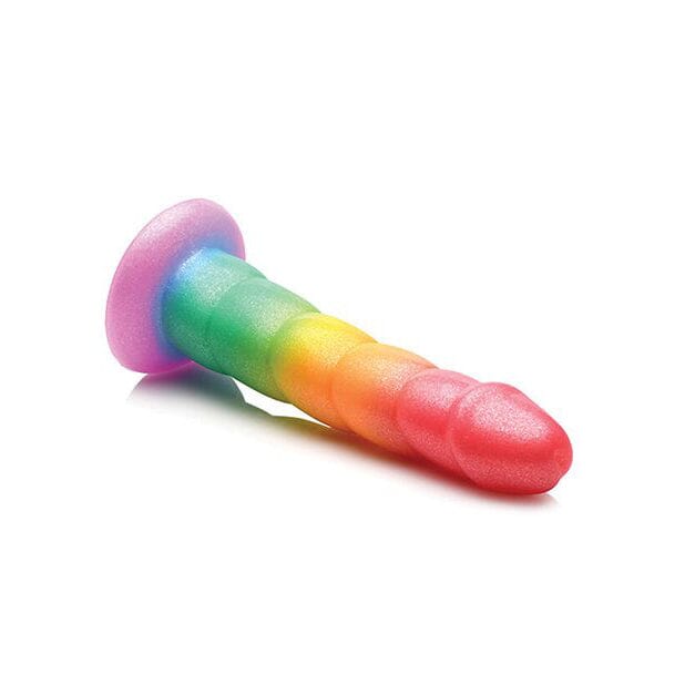 Simply Sweet 6.5" Swirl Rainbow Dildo Dildo Curve Toys