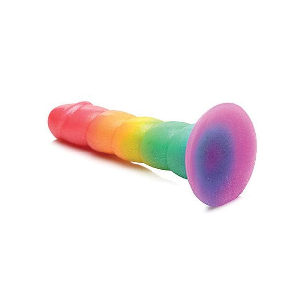 Simply Sweet 6.5" Swirl Rainbow Dildo Dildo Curve Toys