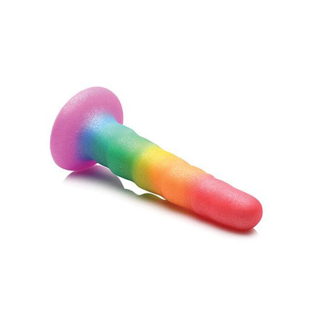 Simply Sweet 6.5" Zigzag Rainbow Dildo Dildo Curve Toys