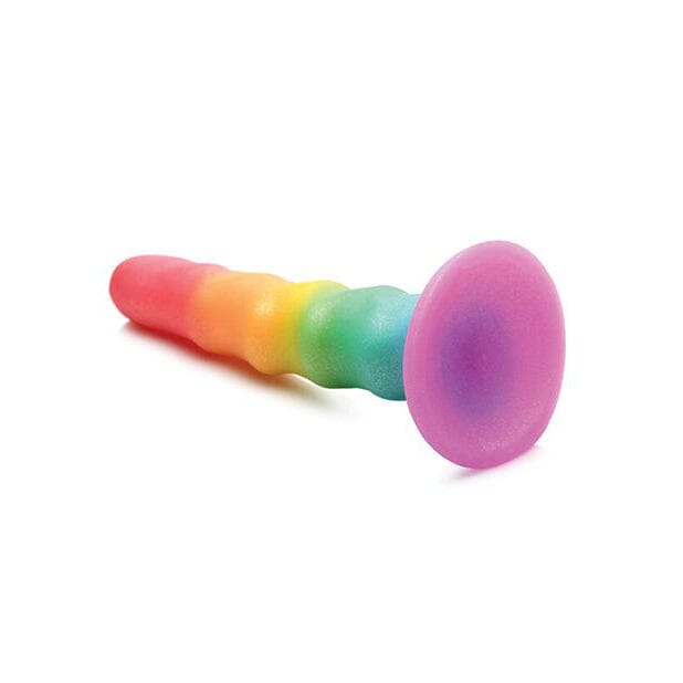 Simply Sweet 6.5" Zigzag Rainbow Dildo Dildo Curve Toys