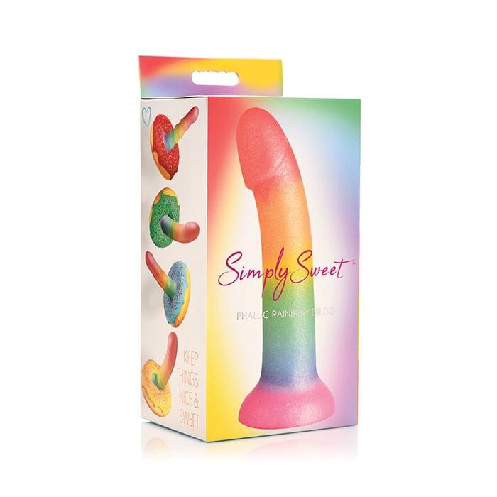 Simply Sweet 6.5" Smooth Rainbow Dildo Dildo Curve Toys