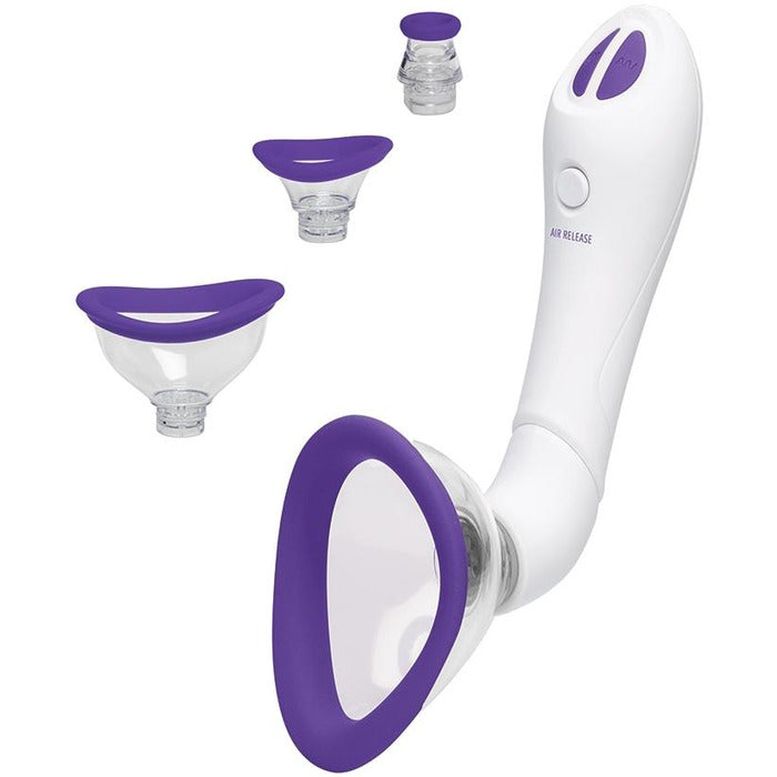 Bloom Rechargeable Intimate Body Pump Pussy Pump Doc Johnson Purple